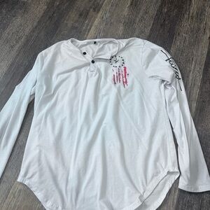 White Long Sleeve Women's Tee